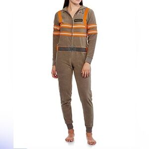 Ghostbusters One Piece Hooded Fleece Pajama Women’s Size Medium